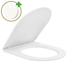 HD Slim "P" Matt White WC tető matt fehér zsanérral