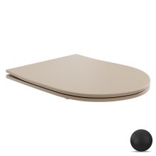 HD Slim "P" Matt Cappucino WC tető matt fekete zsanérral