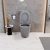 HD Slim "P" Matt Grey WC tető fényes króm zsanérral