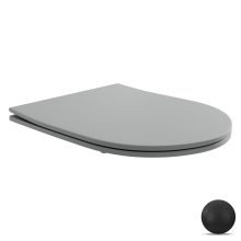 HD Slim "P" Matt Grey WC tető matt fekete zsanérral