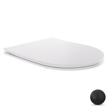 HD Slim "P" Glossy White WC tető matt fekete zsanérral