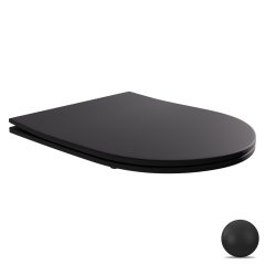   HD Slim "P" Matt Black WC tető matt fekete zsanérral
