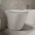   HD Madrid Glossy White perem nélküli mély öblítésű íves álló WC slim "L" tetővel és fényes króm zsanérral