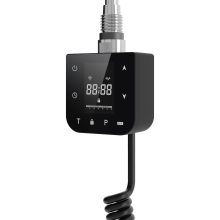 HD Smart-H1 Black 600W WiFi-s okos fűtőpatron törölközőszárító radiátorhoz digitális hőfokszabályozóval, matt fekete