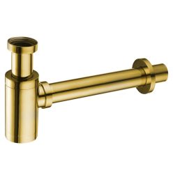 HD Rounded fényes arany szifon mosdószifon