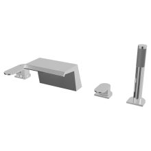 HD Spirit Chrome íves perembe építhető négylyukú kádtöltő csaptelep