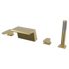 HD Spirit Brushed Gold perembe építhető négylyukú kádtöltő csaptelep