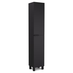   HD Paris Matt Black 35 cm széles álló magasszekrény, matt fekete elemekkel
