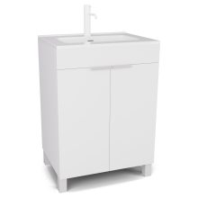 HD Paris Matt White 60 álló mosdószekrény matt fehér elemekkel