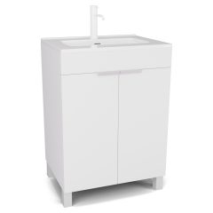   HD Paris Matt White 60 álló mosdószekrény matt fehér elemekkel