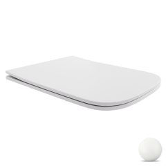   HD Slim "S" Matt White WC tető matt fehér zsanérral