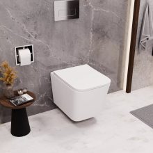 HD Slim "S" Matt White WC tető matt fehér zsanérral