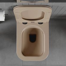 HD Slim "S" Matt Cappucino WC tető matt fekete zsanérral