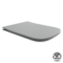 HD Slim "S" Matt Grey WC tető fényes króm zsanérral