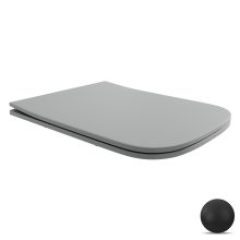 HD Slim "S" Matt Grey WC tető matt fekete zsanérral