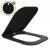   HD Slim "S" Matt Black WC tető matt fekete zsanérral