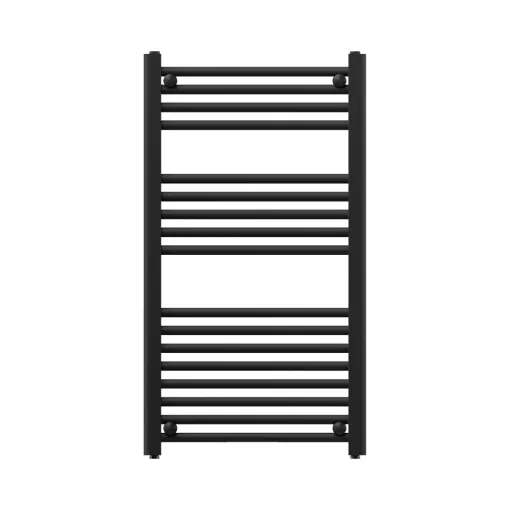 HD Standard Black 1000x500 mm egyenes törölközőszárító radiátor, matt fekete