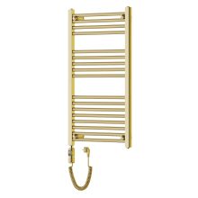 HD Standard Gold 1000x500 mm egyenes elektromos törölközőszárító radiátor 400W-os fűtőpatronnal, fényes arany