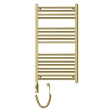 HD Standard Gold 1000x500 mm egyenes elektromos törölközőszárító radiátor 400W-os fűtőpatronnal, fényes arany