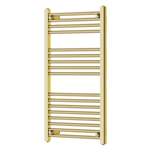 HD Standard Gold 1000x500 mm egyenes törölközőszárító radiátor, fényes arany