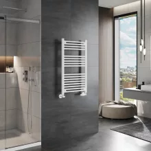 HD Standard White 1000x500 mm egyenes törölközőszárító radiátor, fényes fehér