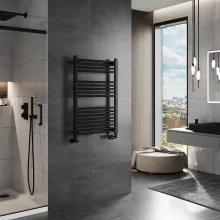 HD Standard Black 1000x600 mm egyenes törölközőszárító radiátor, matt fekete