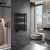 HD Standard Black 1000x600 mm egyenes törölközőszárító radiátor, matt fekete