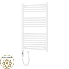   HD Standard White 1000x600 mm egyenes elektromos törölközőszárító radiátor 400W-os fűtőpatronnal, fényes fehér