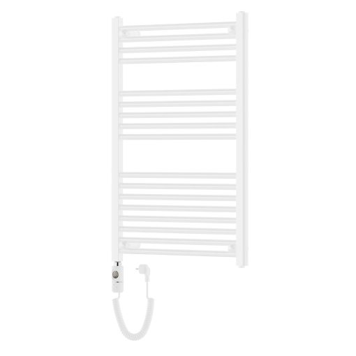 HD Standard White 1000x600 mm egyenes elektromos törölközőszárító radiátor 400W-os fűtőpatronnal, fényes fehér