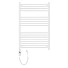 HD Standard White 1000x600 mm egyenes elektromos törölközőszárító radiátor 400W-os fűtőpatronnal, fényes fehér