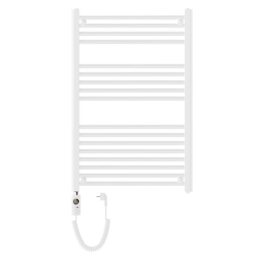HD Standard White 1000x600 mm egyenes elektromos törölközőszárító radiátor 400W-os fűtőpatronnal, fényes fehér