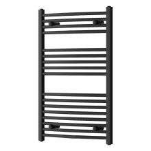 HD Standard Black 1000x600 mm íves törölközőszárító radiátor, matt fekete