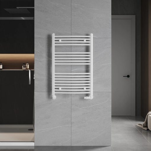 HD Standard White 1000x600 mm íves törölközőszárító radiátor, fényes fehér