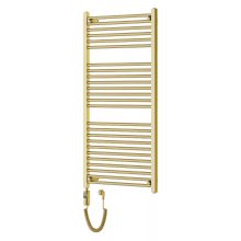 HD Standard Gold 1200x500 mm egyenes elektromos törölközőszárító radiátor 400W-os fűtőpatronnal, fényes arany