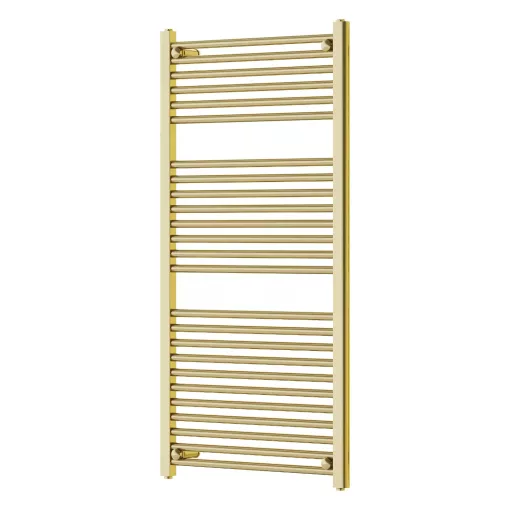 HD Standard Gold 1200x500 mm egyenes törölközőszárító radiátor, fényes arany