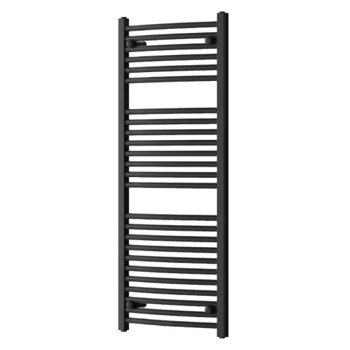 HD Standard Black 1200x500 mm íves törölközőszárító radiátor, matt fekete
