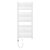   HD Standard White 1200x500 mm íves elektromos törölközőszárító radiátor 400W-os fűtőpatronnal, fényes fehér