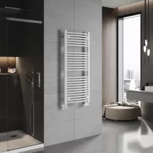 HD Standard White 1200x500 mm íves törölközőszárító radiátor, fényes fehér