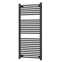 HD Standard Black 1200x600 mm egyenes törölközőszárító radiátor, matt fekete