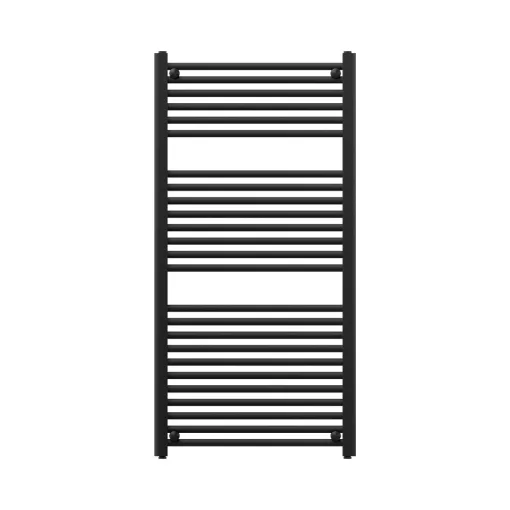 HD Standard Black 1200x600 mm egyenes törölközőszárító radiátor, matt fekete