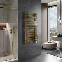HD Standard Gold 1200x600 mm egyenes törölközőszárító radiátor, fényes arany