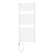 HD Standard White 1200x600 mm egyenes elektromos törölközőszárító radiátor 400W-os fűtőpatronnal, fényes fehér