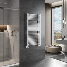 HD Standard White 1200x600 mm egyenes törölközőszárító radiátor, fényes fehér