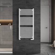 HD Standard White 1200x600 mm egyenes törölközőszárító radiátor, fényes fehér