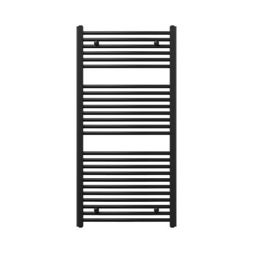 HD Standard Black 1200x600 mm íves törölközőszárító radiátor, matt fekete