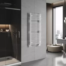 HD Standard White 1200x600 mm íves törölközőszárító radiátor, fényes fehér