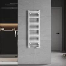 HD Standard White 1200x600 mm íves törölközőszárító radiátor, fényes fehér