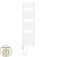   HD Standard White 1400x500 mm egyenes elektromos törölközőszárító radiátor 400W-os fűtőpatronnal, fényes fehér