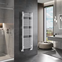HD Standard White 1400x500 mm egyenes törölközőszárító radiátor, fényes fehér