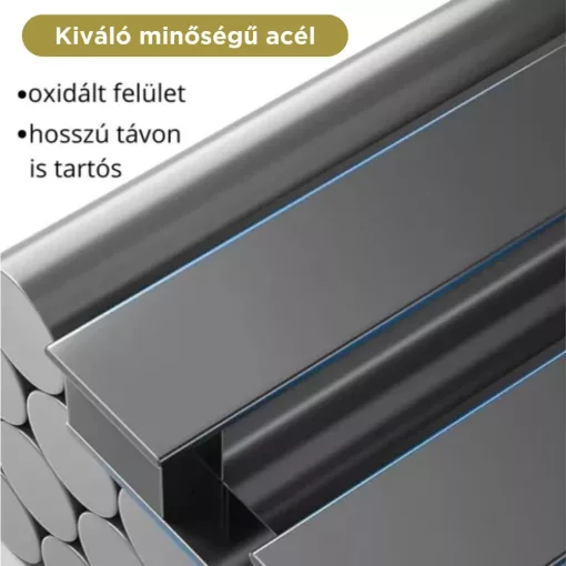 HD Standard Black 1400x500 mm íves smart elektromos törölközőszárító radiátor 400W-os wifi-s fűtőpatronnal, matt fekete